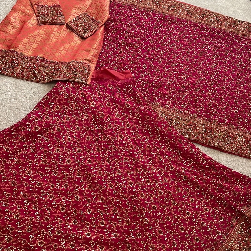 Indian bridal wedding dress size M/L